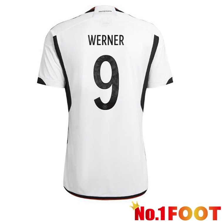 Germany (VOLLAND 9) Soccer Jerseys Home Black White 2022-2023