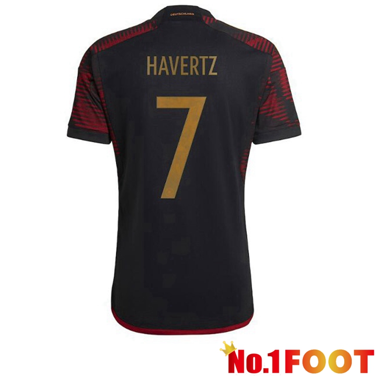 Germany (HAGreenZ 7) Soccer Jerseys Away Black 2022-2023