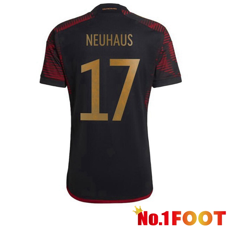 Germany (NEUHAUS 17) Soccer Jerseys Away Black 2022-2023