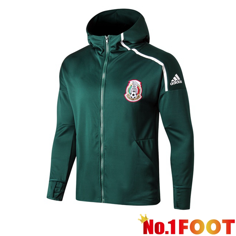 Mexico Training Jacket Hoodie Green 2022-2023