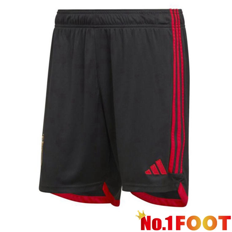 Belgium Home Soccer Shorts Black 2022-2023