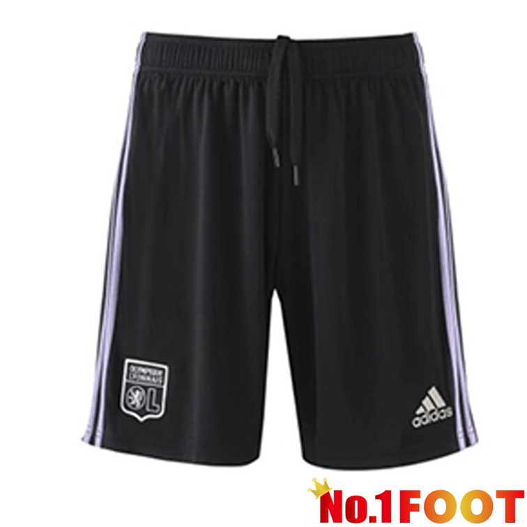 Olympique Lyonnais Third Soccer Shorts Black 2022-2023