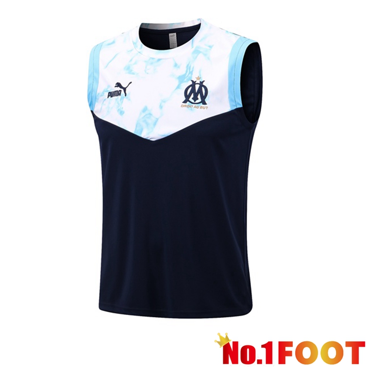 Olympique De Marseille Soccer Vest Black White 2022-2023