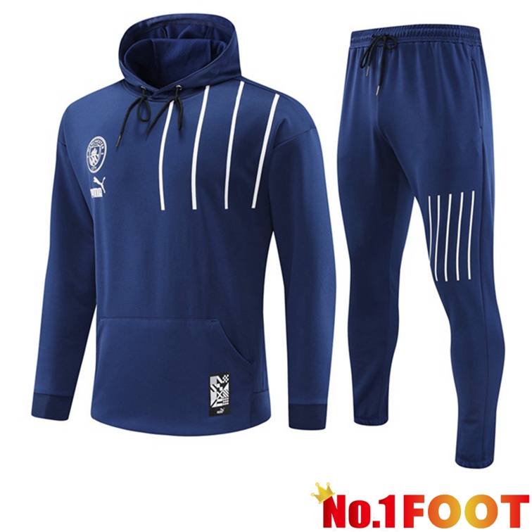 Manchester City Training Tracksuit Hoodie Blue Royal 2022-2023