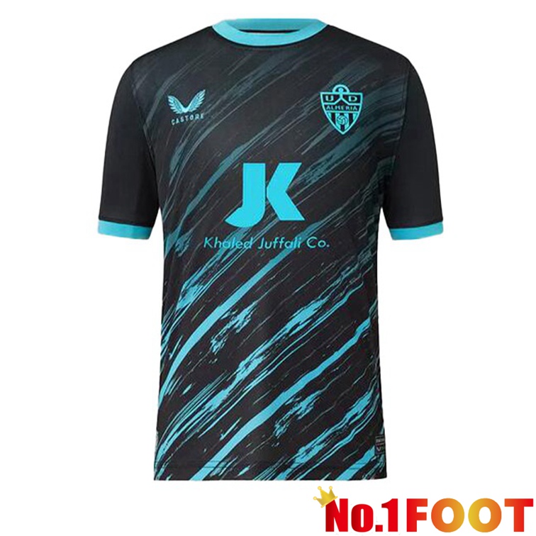 UD Almeria Soccer Jerseys Away Black Blue 2022-2023