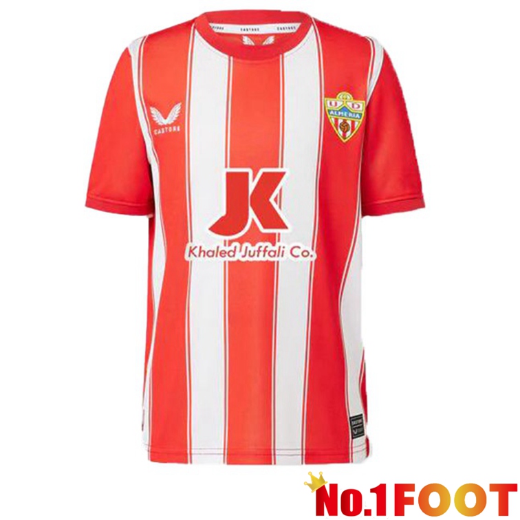 UD Almeria Soccer Jerseys Home Red White 2022-2023