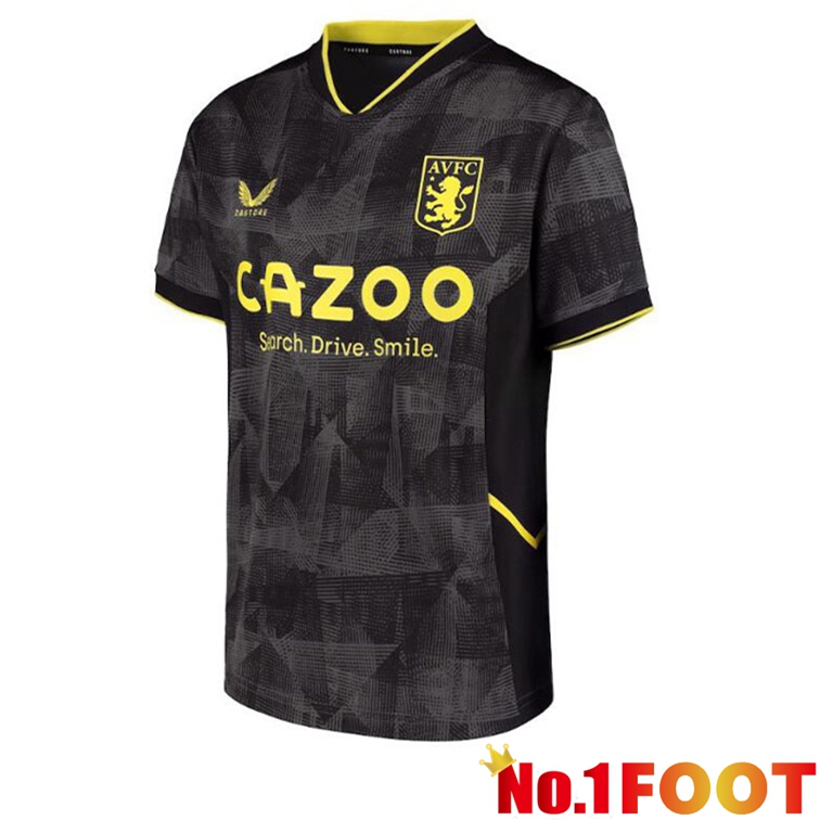 Aston Villa Soccer Jerseys Third Black 2022-2023