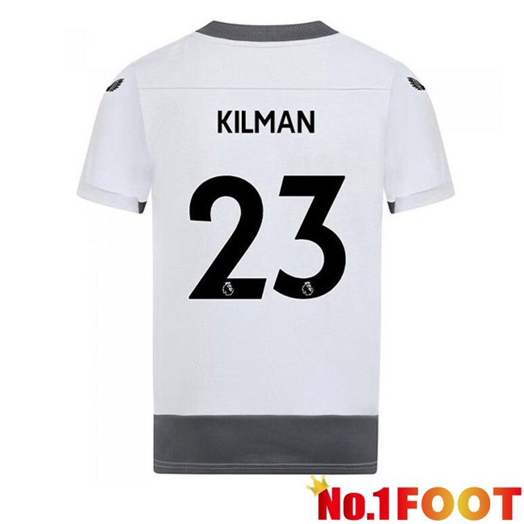 Wolves (KILMAN 23) Soccer Jerseys Third White Gray 2022-2023