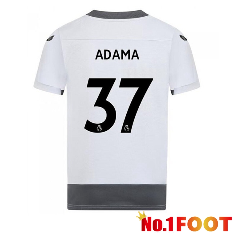 Wolves (ADAMA 37) Soccer Jerseys Third White Gray 2022-2023