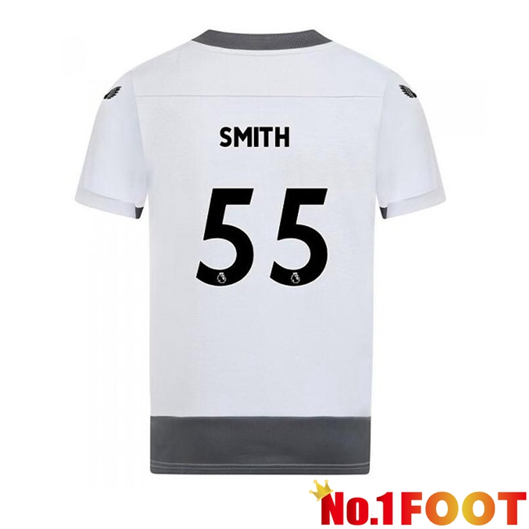 Wolves (SMITH 55) Soccer Jerseys Third White Gray 2022-2023