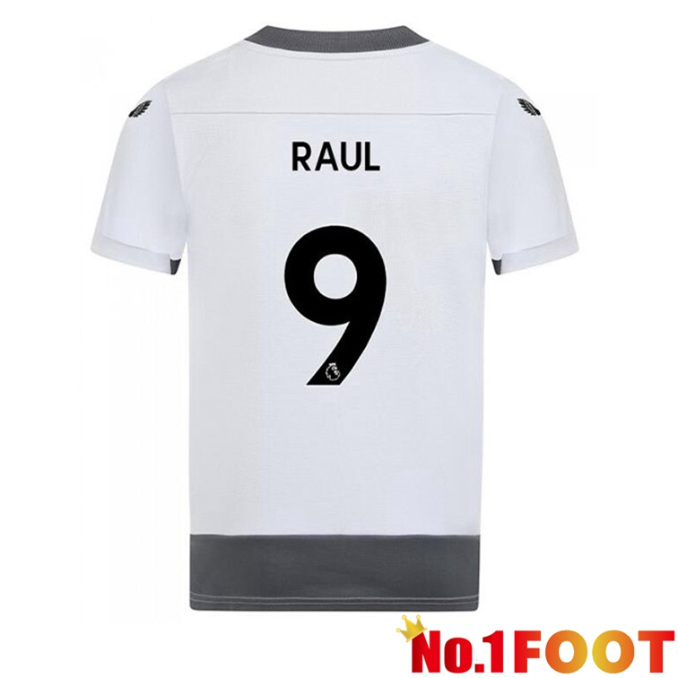 Wolves (RAUL 9) Soccer Jerseys Third White Gray 2022-2023