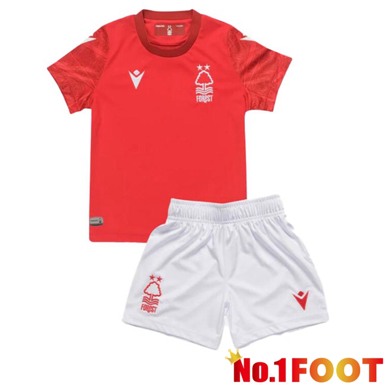 Nottingham Forest Kids Soccer Jerseys Home Red 2022-2023