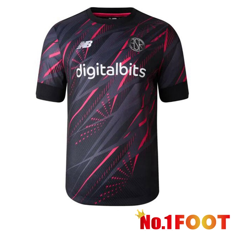 AS Roma Soccer Jerseys Third Black 2022-2023 - Click Image to Close