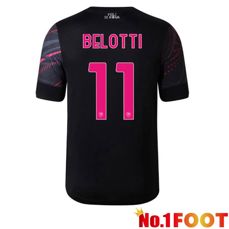 AS Roma (BELOTTI 11) Soccer Jerseys Third Black 2022-2023