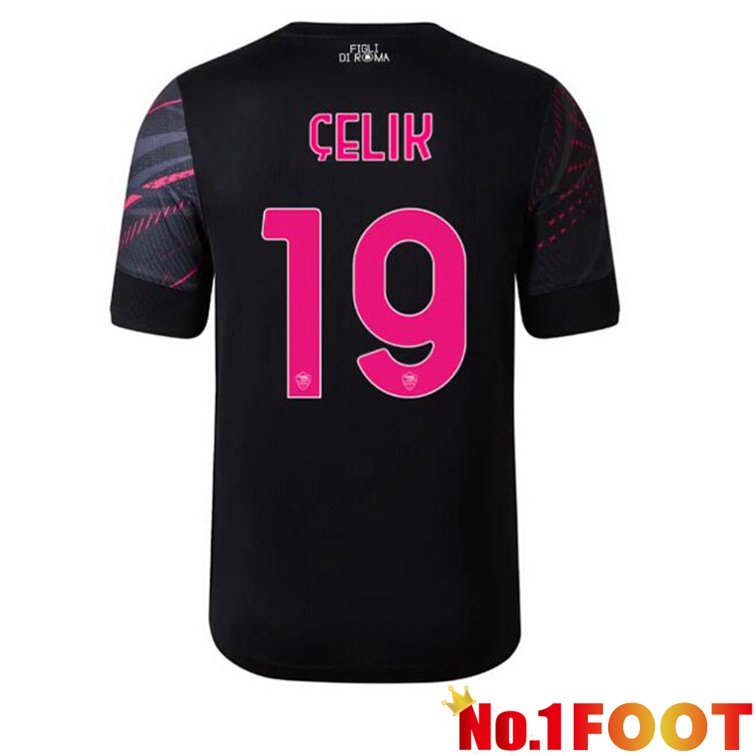 AS Roma (ÇELIK 19) Soccer Jerseys Third Black 2022-2023