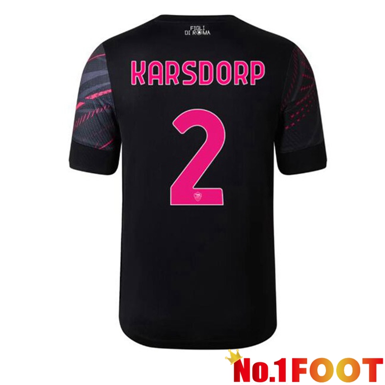 AS Roma (KARSDORP 2) Soccer Jerseys Third Black 2022-2023