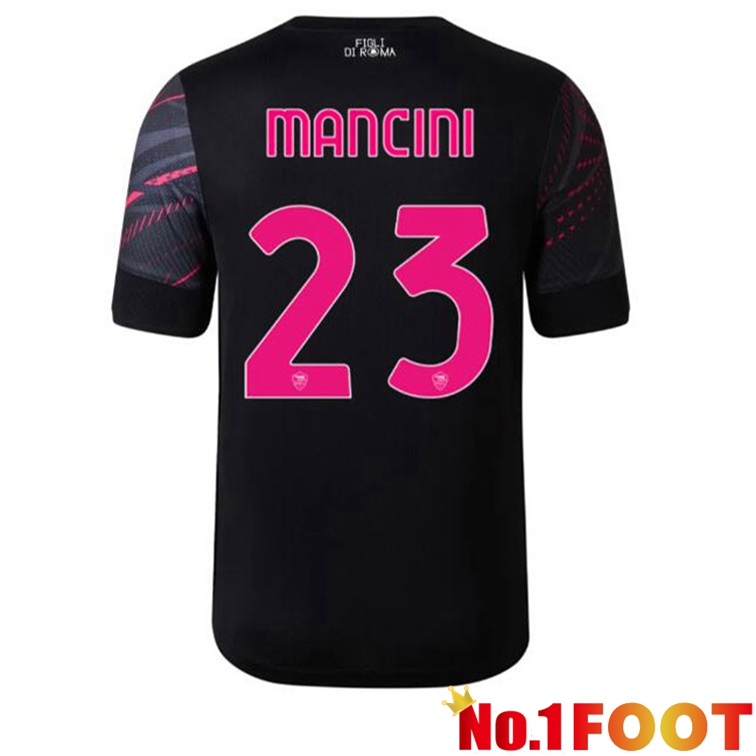 AS Roma (MANCINI 23) Soccer Jerseys Third Black 2022-2023