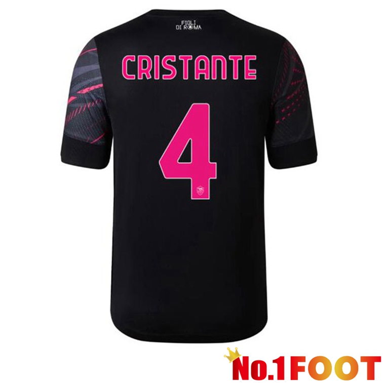 AS Roma (CRISTANTE 4) Soccer Jerseys Third Black 2022-2023