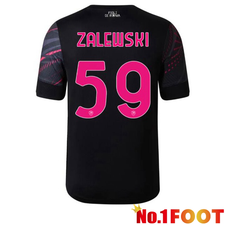 AS Roma (ZALEWSKI 59) Soccer Jerseys Third Black 2022-2023