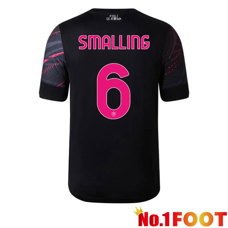 AS Roma (SMALLING 6) Soccer Jerseys Third Black 2022-2023