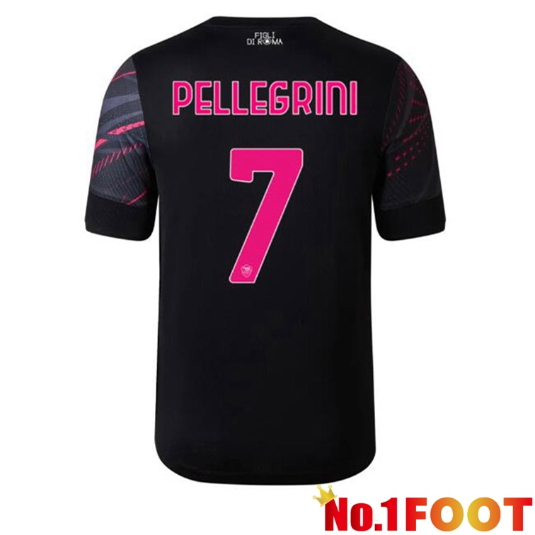 AS Roma (PELLEGRINI 7) Soccer Jerseys Third Black 2022-2023