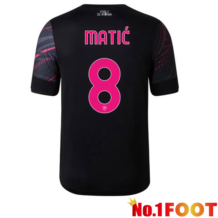 AS Roma (MATIĆ 8) Soccer Jerseys Third Black 2022-2023