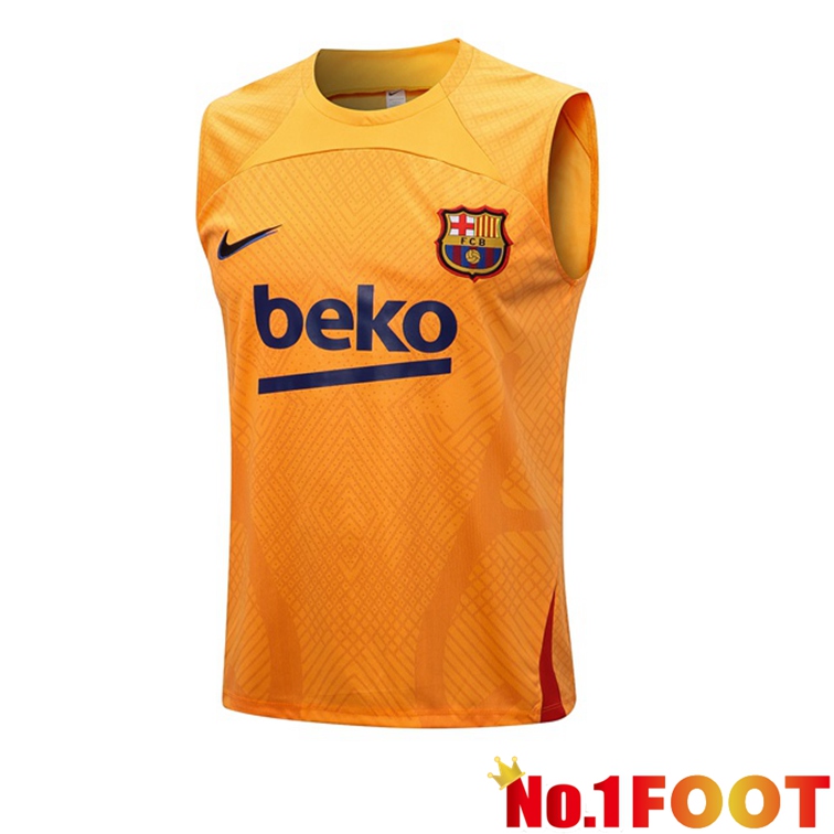 FC Barcelona Soccer Vest Orange 2022-2023