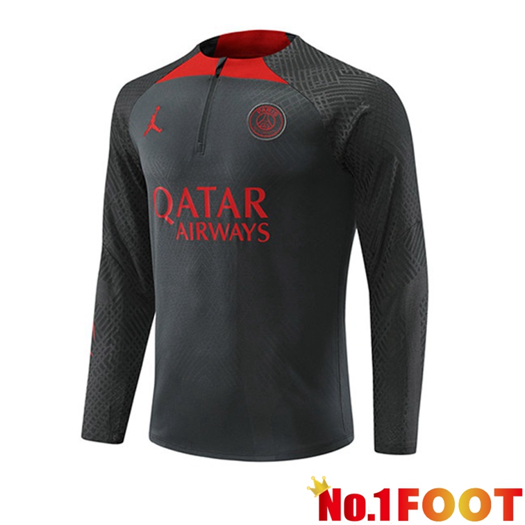 Paris PSG Training Sweatshirt Gray 2022-2023