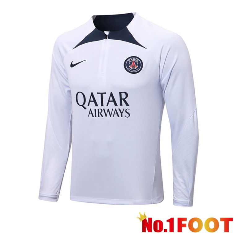 Paris PSG Training Sweatshirt White 2022-2023