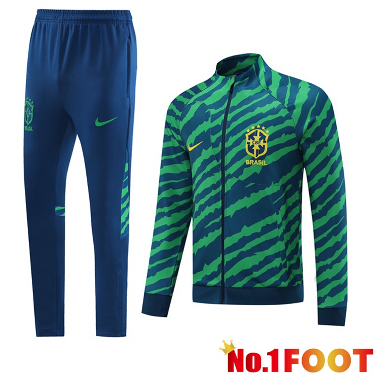 Brazil Training Jacket Suit Green 2022-2023