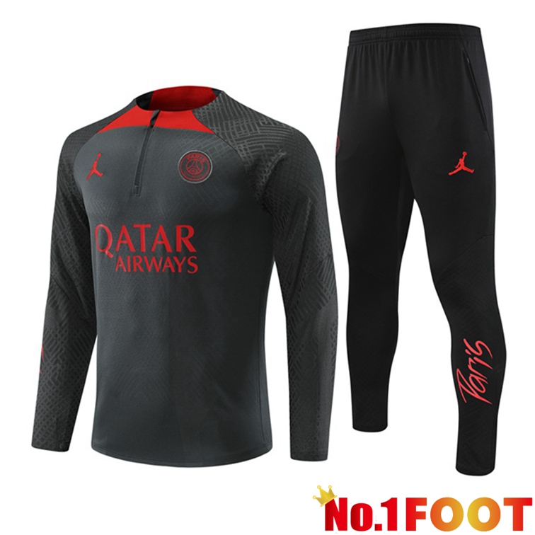 Paris PSG Training Tracksuit Gray 2022-2023