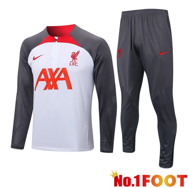 FC Liverpool Training Tracksuit White Gray 2022-2023