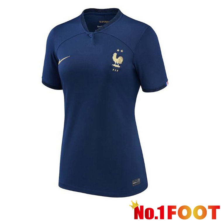 France Women Soccer Jerseys Home Blue Royal 2022-2023