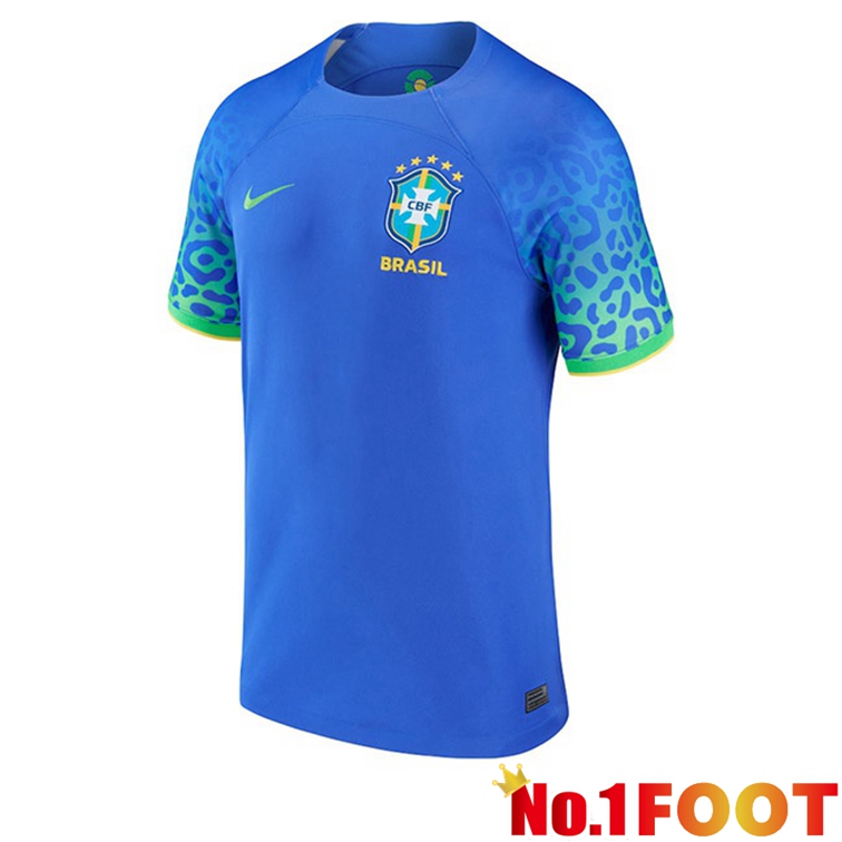 Brazil Women Soccer Jerseys Away Blue 2022-2023