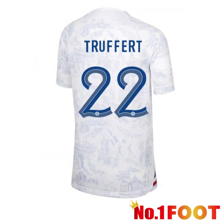 France (TRUFFERT 22) Soccer Jerseys Away White World Cup 2022