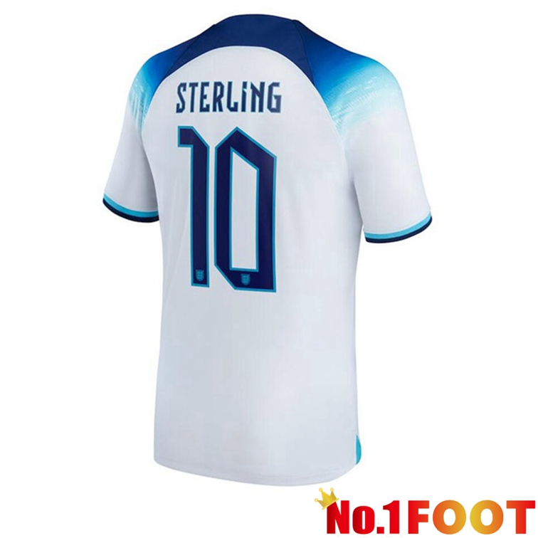 England (STERLING 10) Soccer Jerseys Home White World Cup 2022