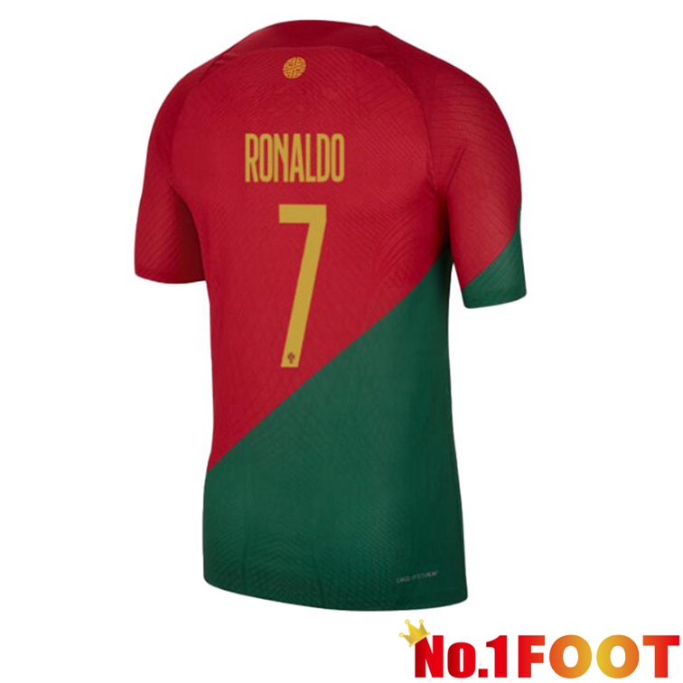 Portugal (RONALDO 7) Soccer Jerseys Home Red Green World Cup 2022