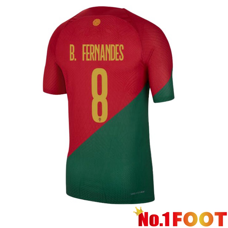 Portugal (J. MOUTINHO 8) Soccer Jerseys Home Red Green World Cup 2022