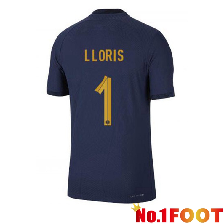 France (LLORIS 1) Soccer Jerseys Home Blue Royal World Cup 2022