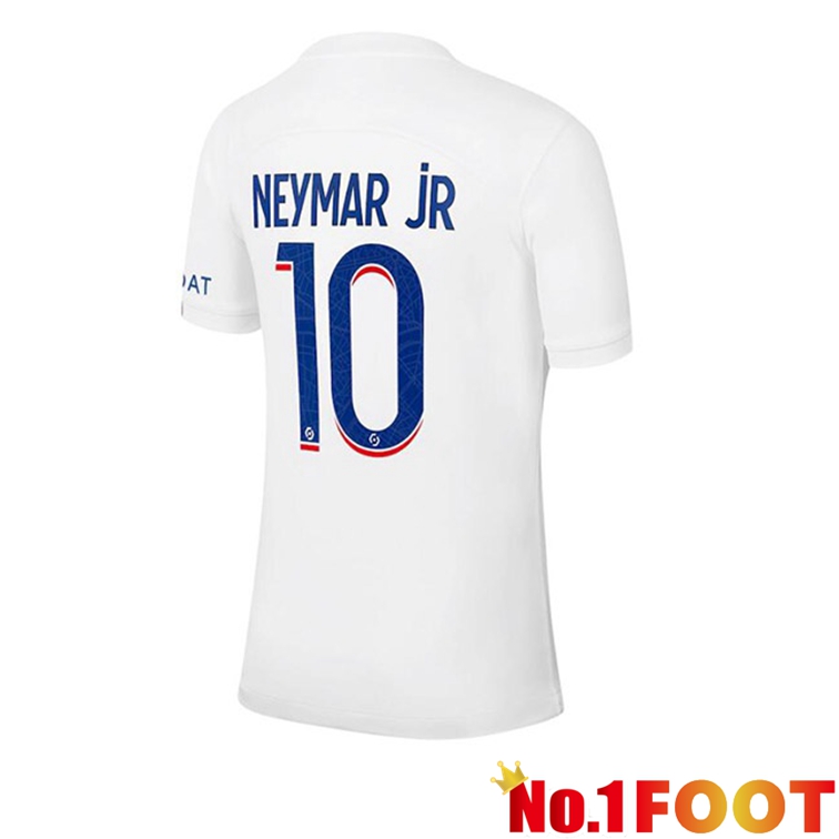 Paris PSG (NEYMAR JR 10) Soccer Jerseys Third White 2022-2023