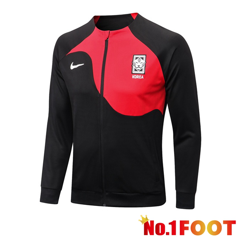 Korea Training Jacket Black Red 2022-2023