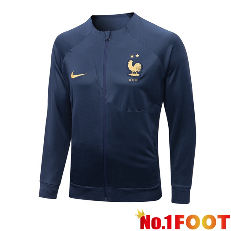 France Training Jacket Blue Royal 2022-2023