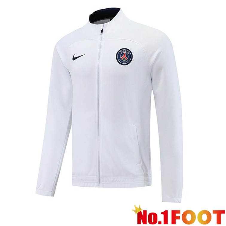 Paris PSG Training Jacket White 2022-2023