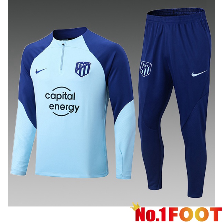 Atletico Madrid Kids Training Tracksuit Blue 2022-2023