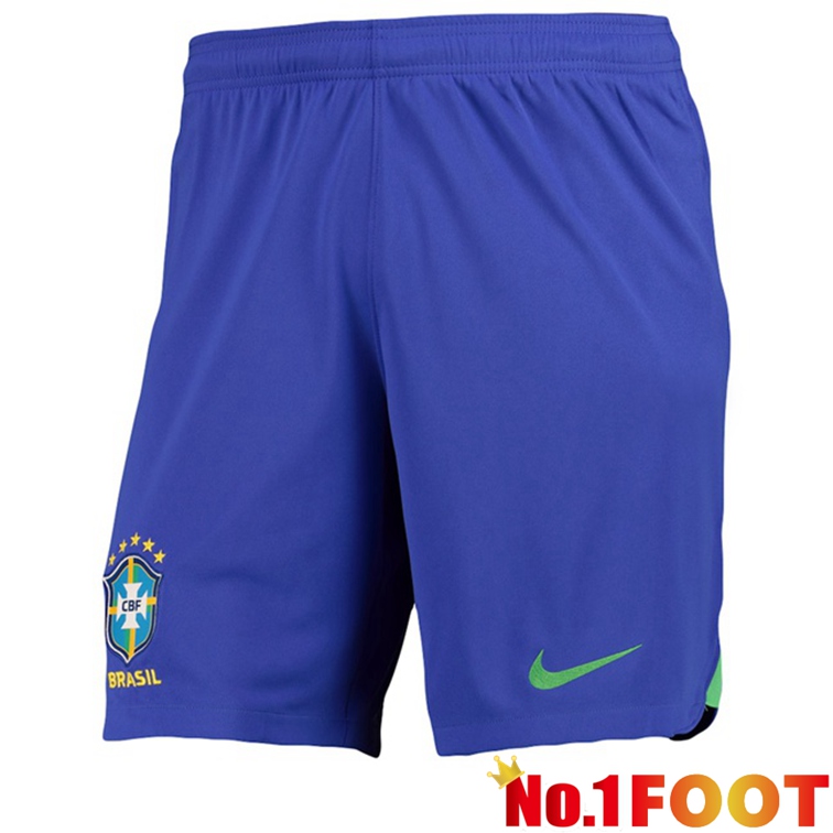 Brazil Home Soccer Shorts Blue 2022-2023