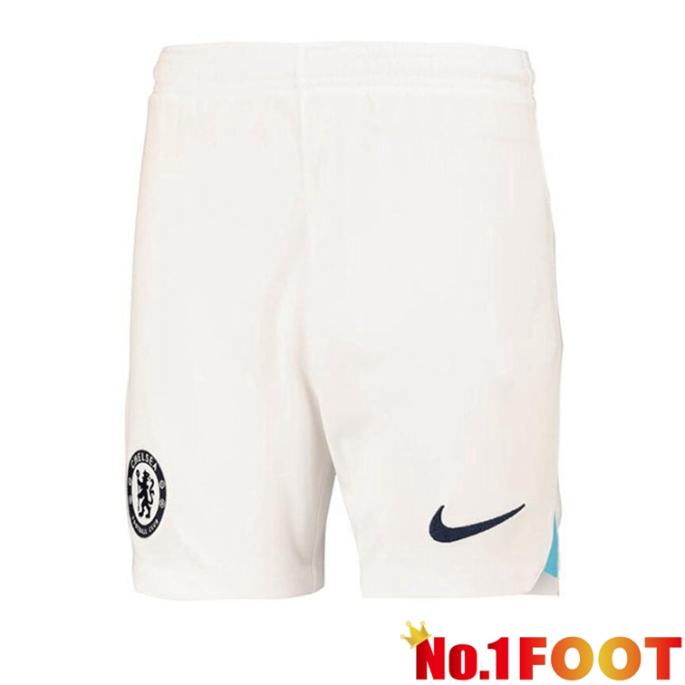 FC Chelsea Away Soccer Shorts White 2022-2023