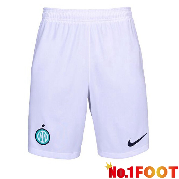 Inter Milan Away Soccer Shorts White 2022-2023