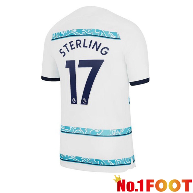 FC Chelsea (STERLING 17) Soccer Jerseys Away White 2022-2023