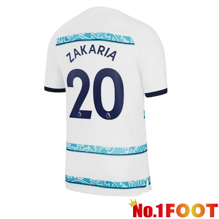 FC Chelsea (ZAKARIA 20) Soccer Jerseys Away White 2022-2023