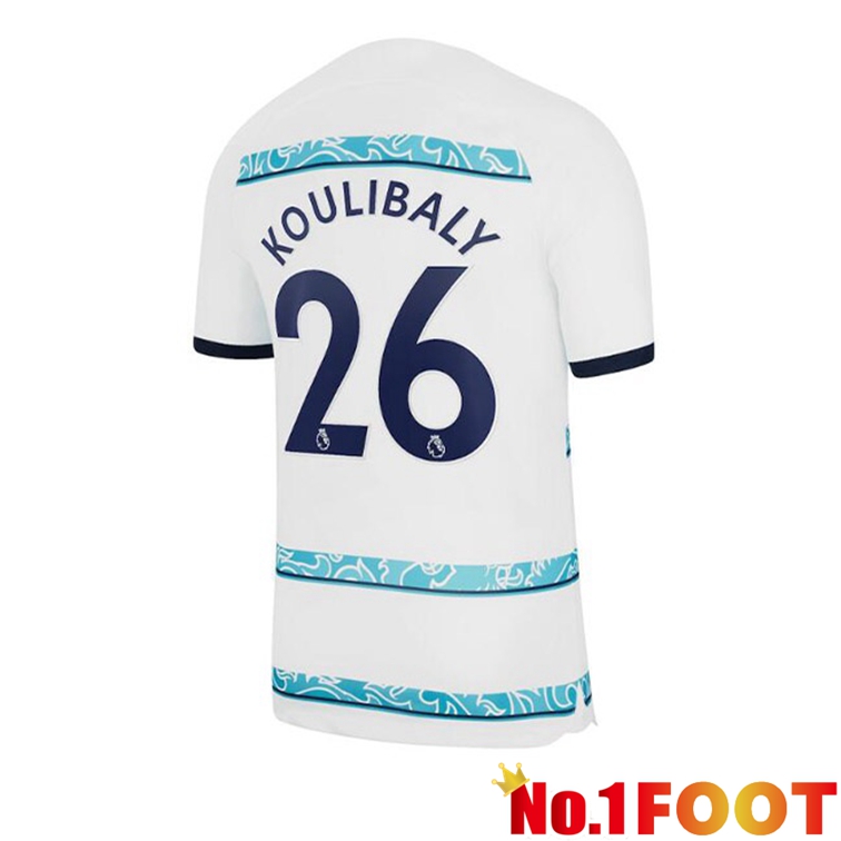 FC Chelsea (KOULIBALY 26) Soccer Jerseys Away White 2022-2023